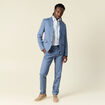 Veste blazer cintré bleu foncé homme