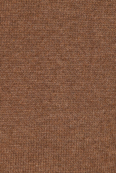 Pull manches longues marron homme