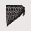 Foulard en dentelle noir femme