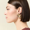 Boucles d'oreilles clous couleur or femme