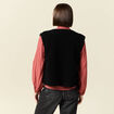 Gilet sans manches r&eacute;versible noir femme