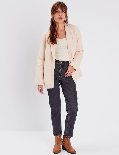 T-shirt manches longues ecru femme