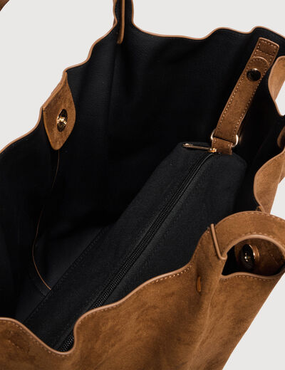 Sac cabas marron femme