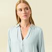 Blouse manches longues gris femme