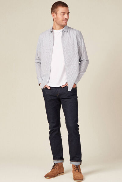 Chemise éco-responsable blanc homme