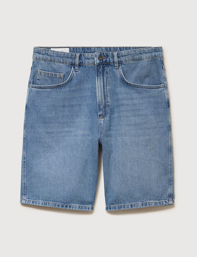 Bermuda en jeans denim stone homme