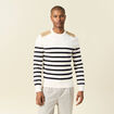 Pull manches longues ecru homme