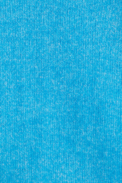 Pull col polo éco-responsable bleu femme