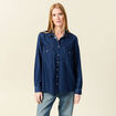 Chemise en jeans manches longues denim stone femme