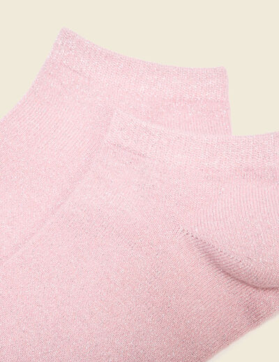 Chaussettes rose pastel femme