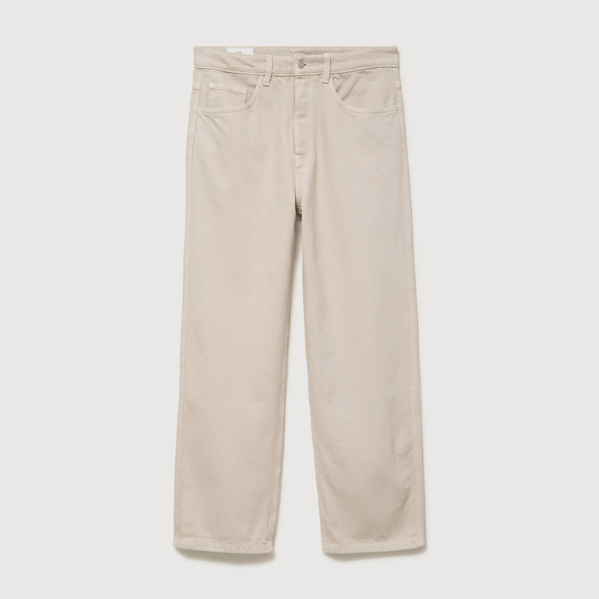 Jeans large 5 poches longueur 32 beige homme