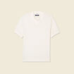 Polo manches courtes ecru homme