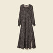 Robe manches longues noir femme