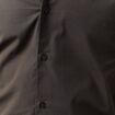 Chemise cintr&eacute;e en coton manches longues gris fonc&eacute; homme