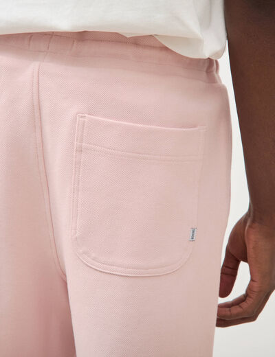 Bermuda rose poudr&eacute;e homme