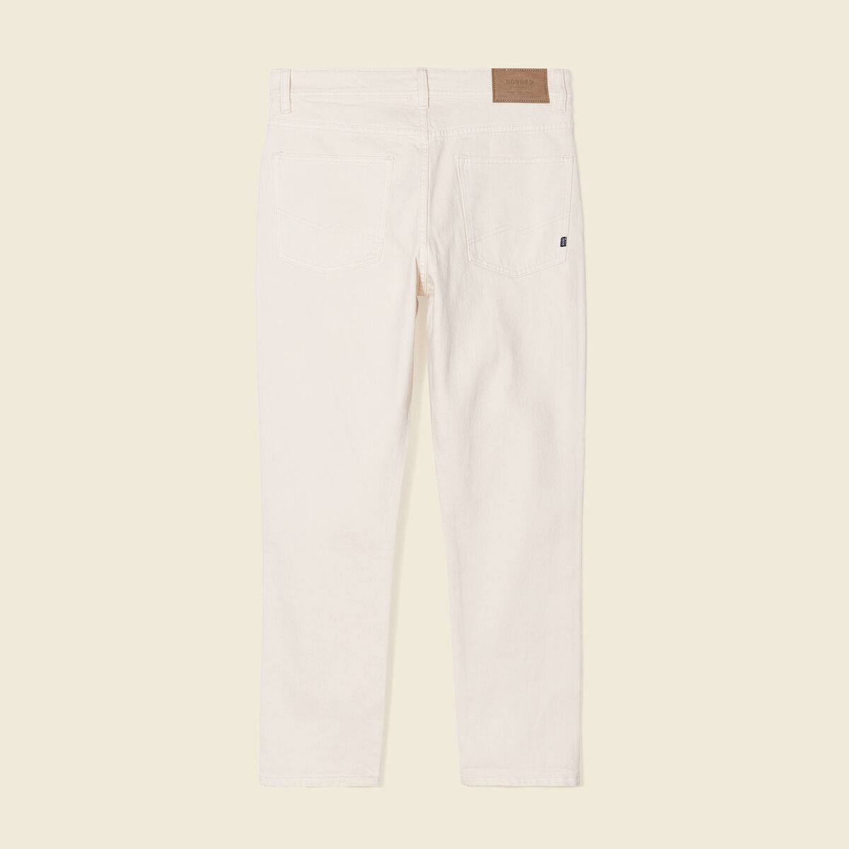 Jeans slim 5 poches denim blanc homme
