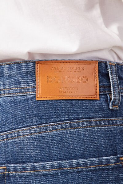 Jeans loose 5 poches denim stone homme