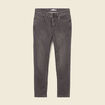 Jeans slim éco-responsable denim gris homme