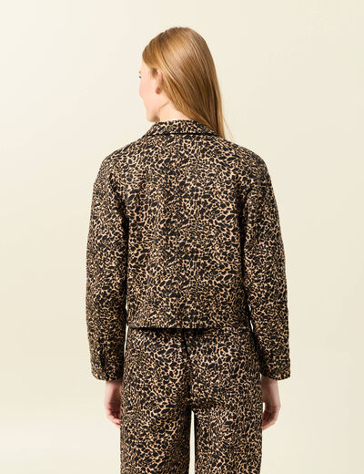 Blouson manches longues beige femme