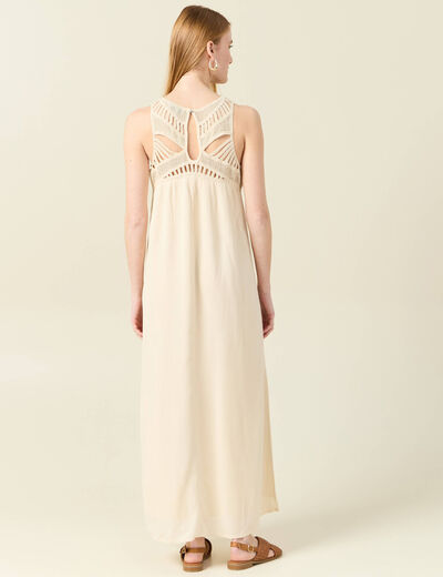 Robe empire éco-responsable creme femme