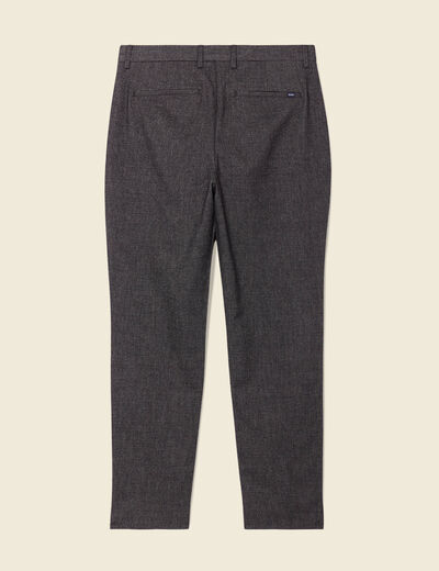 Pantalon chino tapered gris foncé homme