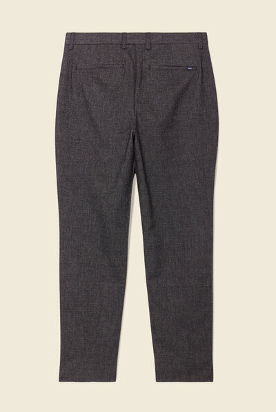 Pantalon chino tapered gris foncé homme