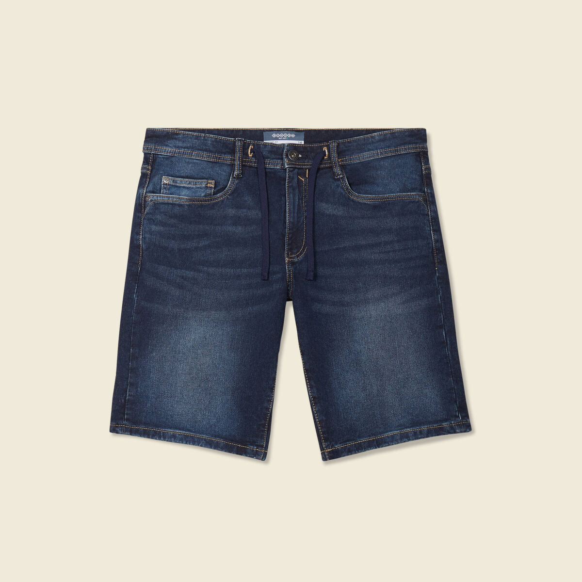 Bermuda confort ultra stretch denim brut homme