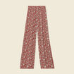 Pantalon large fuide bleu gris femme