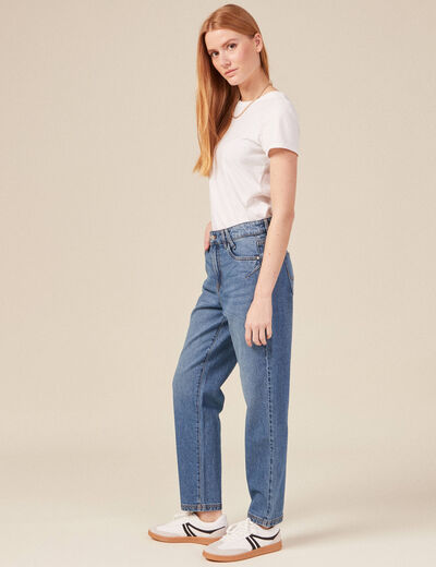 Jeans boyfriend 7/8ème denim stone femme