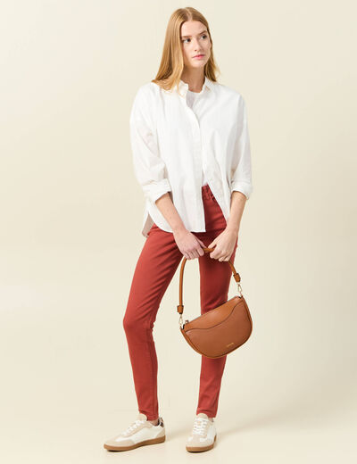 Pantalon Audrey - skinny push up orange foncé femme