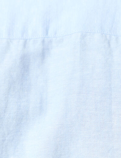 Chemise manches longues bleu ciel homme