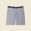 Short à ceinture bleu marine homme
