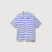 T-shirt manches courtes bleu ciel femme