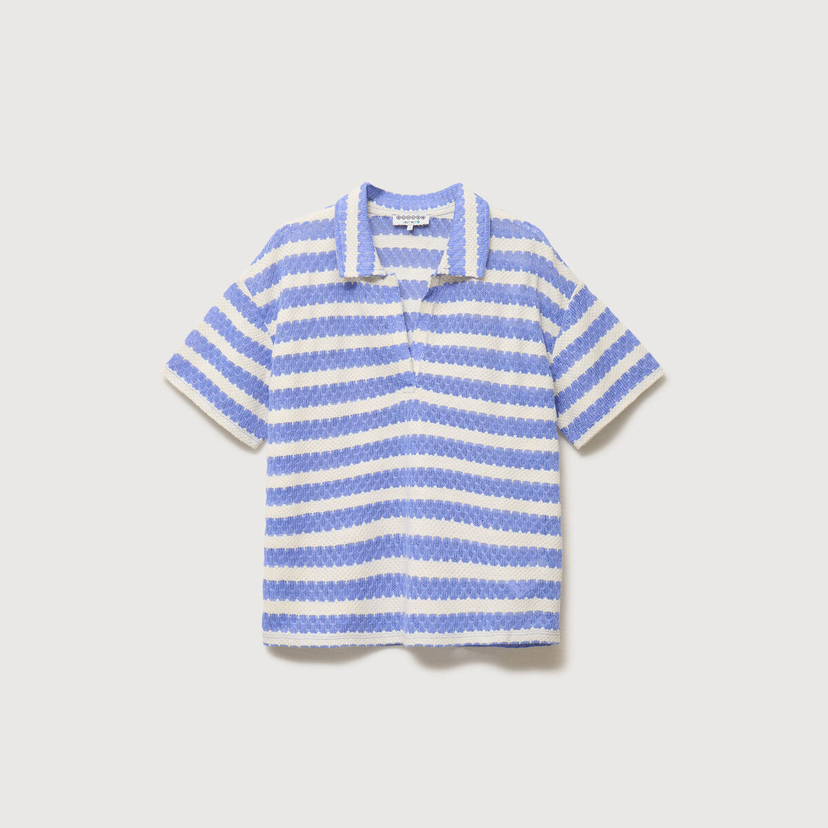 T-shirt manches courtes bleu ciel femme