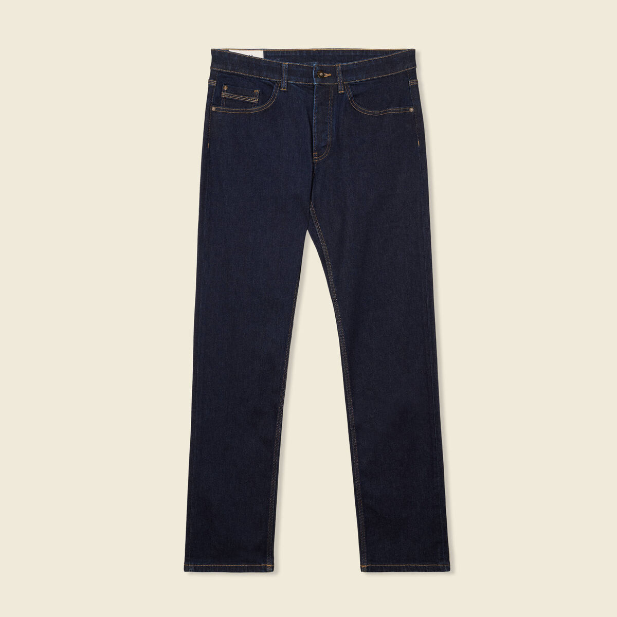 Jeans regular éco-responsable denim brut clean homme