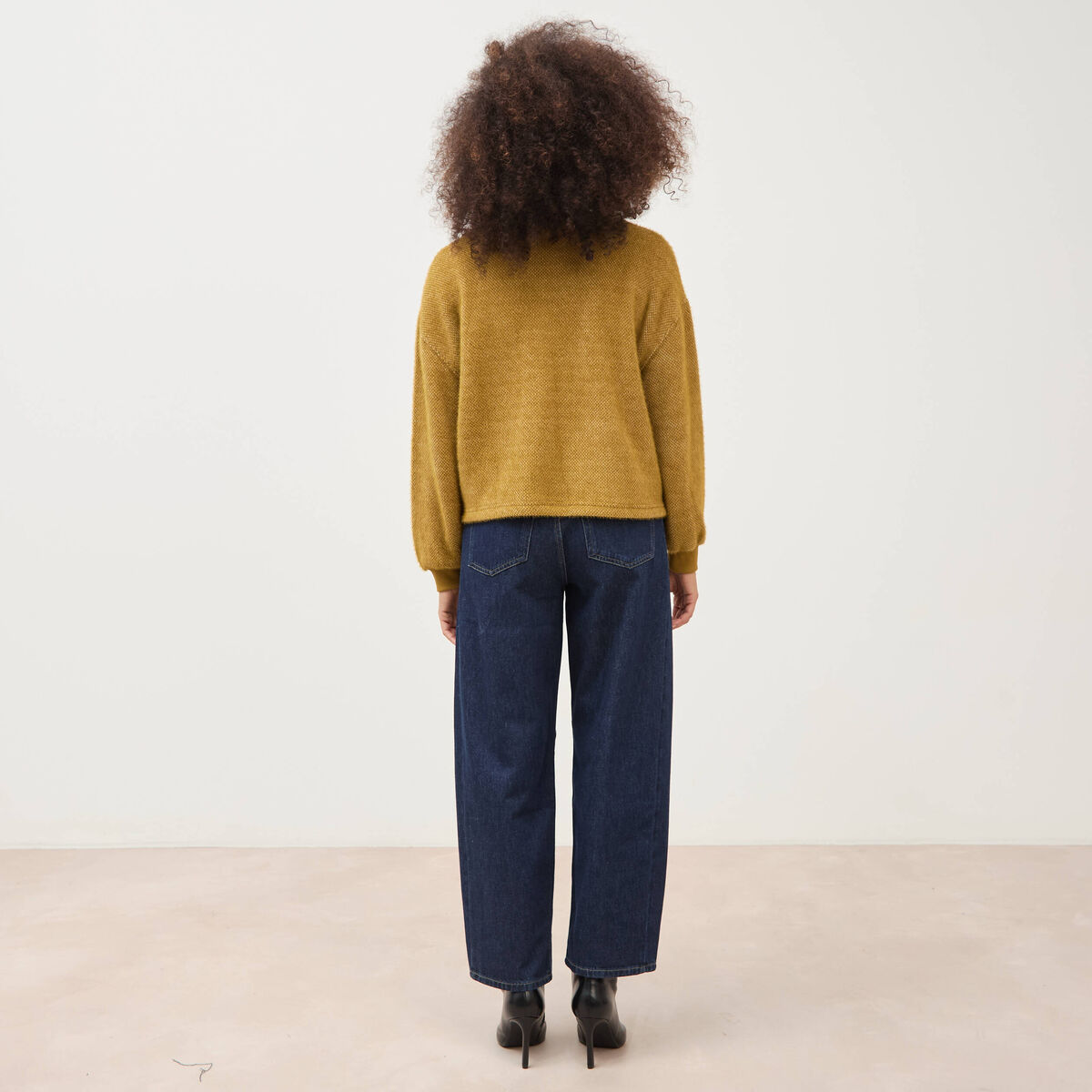 Sweat manches longues camel femme