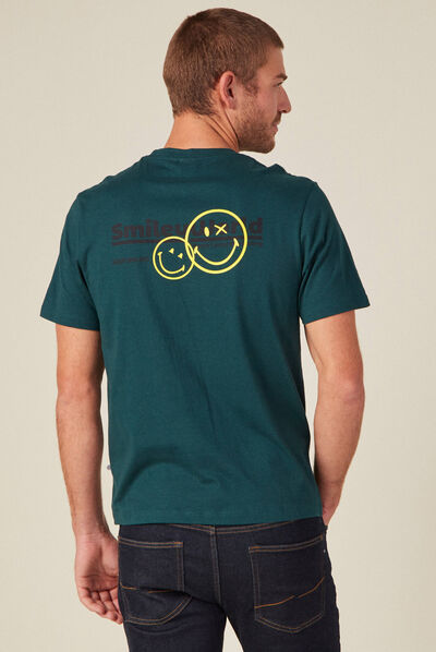 T-shirt SmileyWorld bleu marine homme