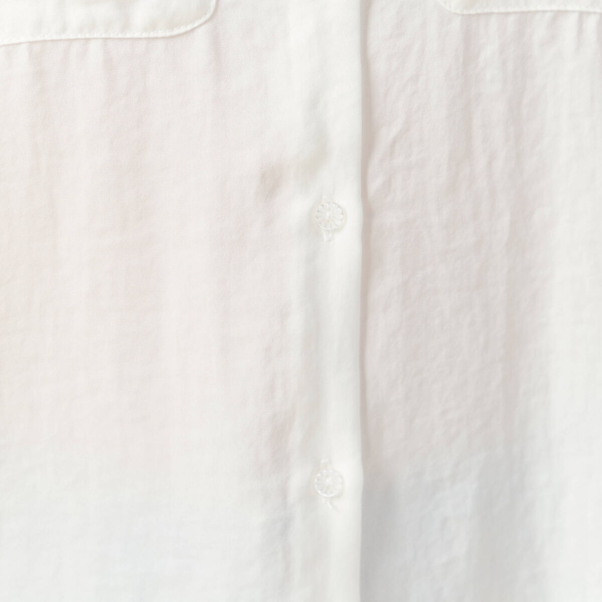 Chemise manches longues satin ecru femme
