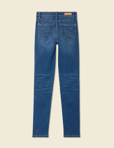 Jeans slim taille haute denim stone femme