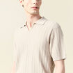 Polo manches courtes beige homme