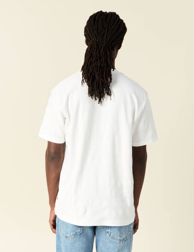 T-shirt manches courtes ecru homme