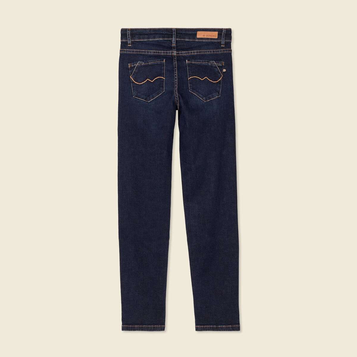 Jeans slim 7/8ème denim brut femme