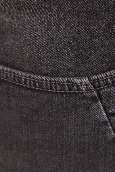 Jeans slim bas bords francs denim gris homme