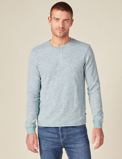 T-shirt éco-responsable bleu gris homme