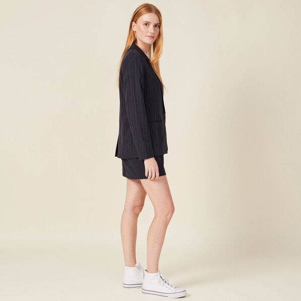 Veste blazer éco-responsable bleu femme
