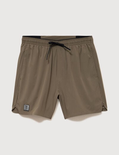 Short doubl&eacute; taupe homme