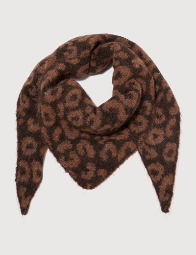 &Eacute;charpe marron clair femme
