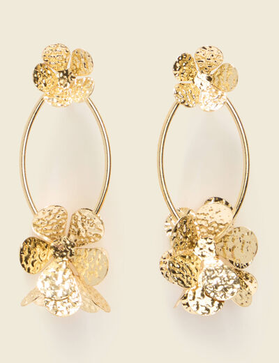 Boucles d'oreilles couleur or femme