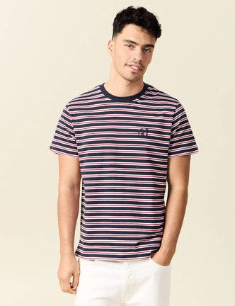 T-shirt manches courtes bleu marine homme