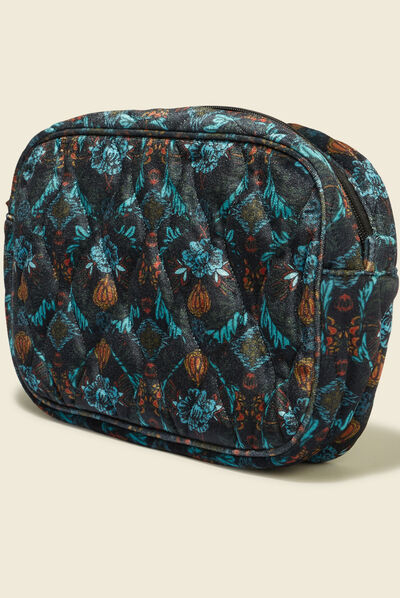 Trousse de toilette matelassée noir femme